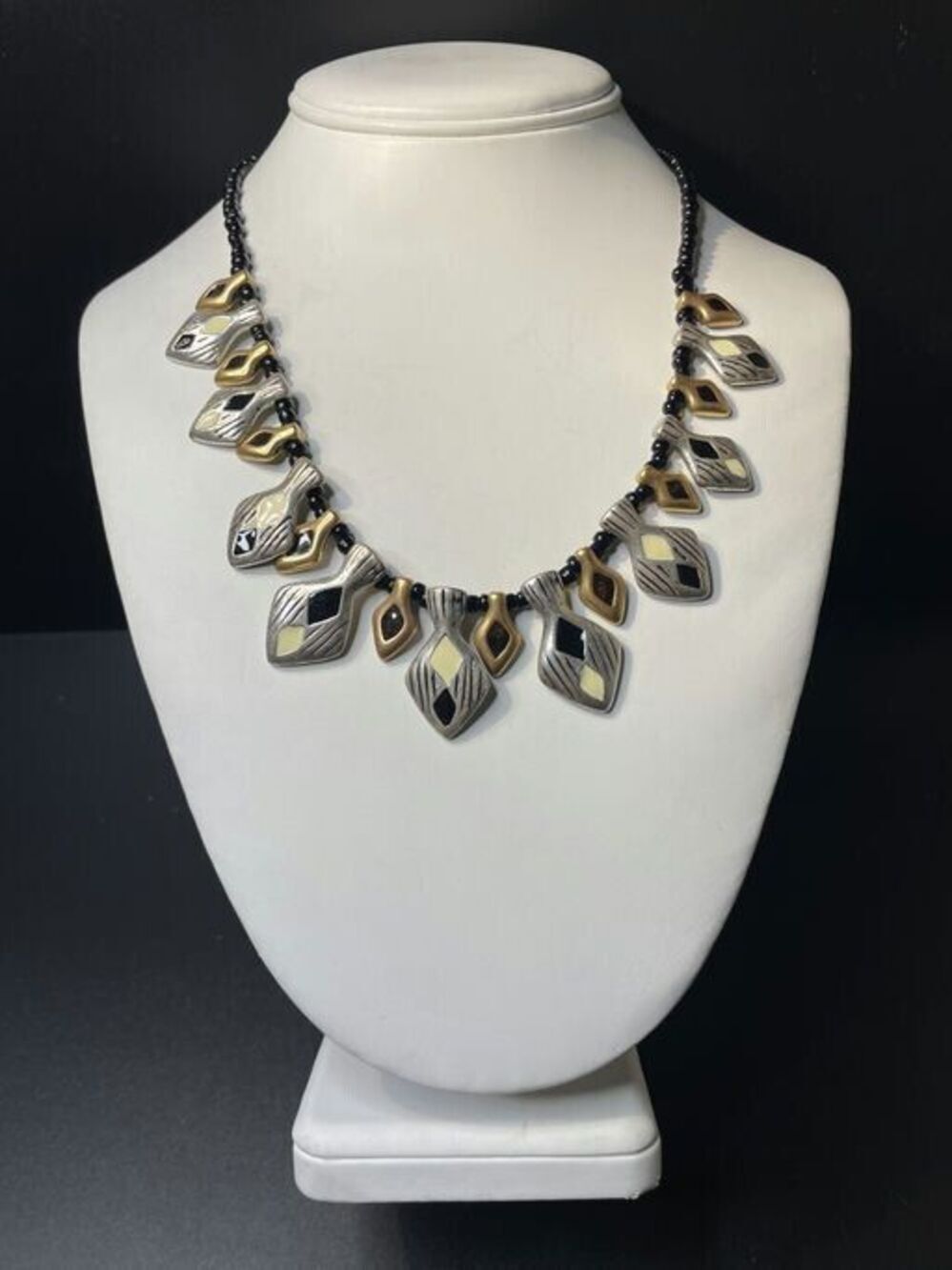 Chico's Chunky Funky Bohemian Statment Necklace - 20.5in